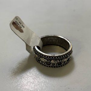 Silver Elephant Ring